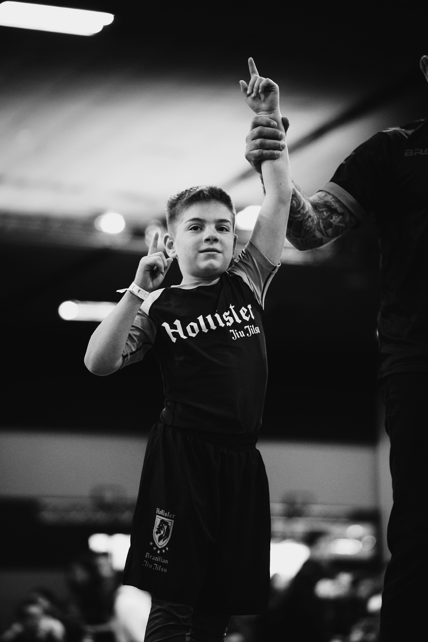 A Morgan Hill Jiu Jitsu member on the mats